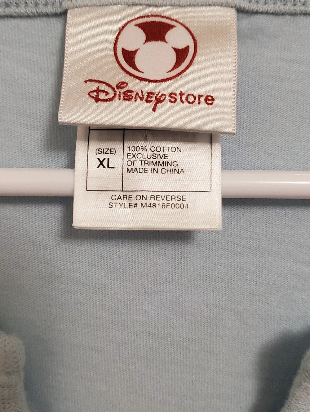 Disney Store Light Blue Mickey Mouse Donuts Graphic Nightshirt Size XL - Picture 2 of 6
